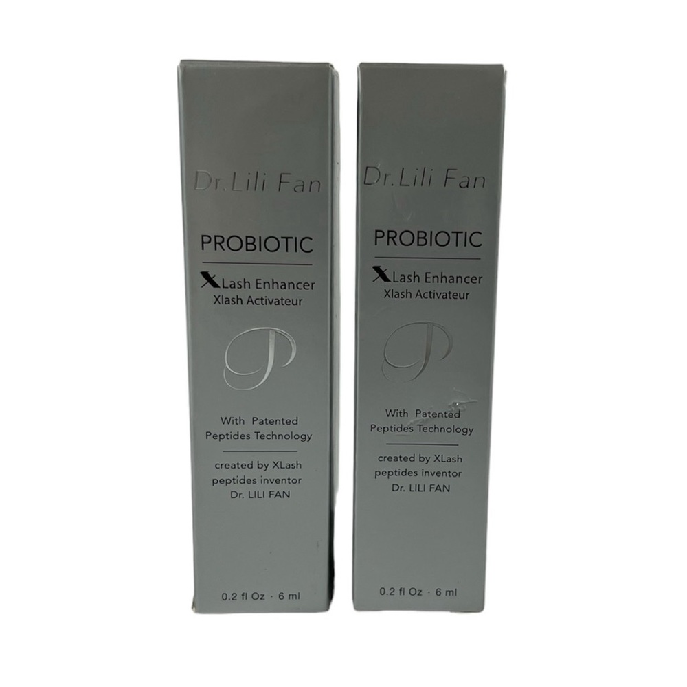 2 Dr. Lili Fan Vegan Probiotic Skincare XLash Enhancer Eyelash Brow Growth Serum